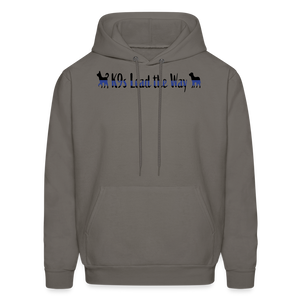 K9s Lead the Way - Police - Men's Hoodie - asphalt gray