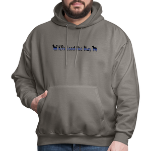 K9s Lead the Way - Police - Men's Hoodie - asphalt gray