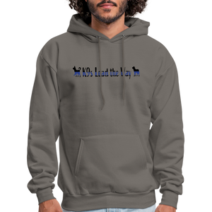 K9s Lead the Way - Police - Men's Hoodie - asphalt gray