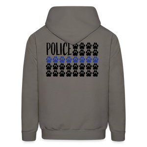 K9s Lead the Way - Police - Men's Hoodie - asphalt gray