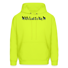 Load image into Gallery viewer, K9s Lead the Way - Police - Men&#39;s Hoodie - safety green
