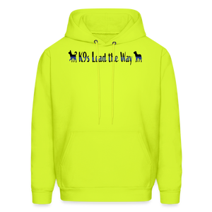 K9s Lead the Way - Police - Men's Hoodie - safety green