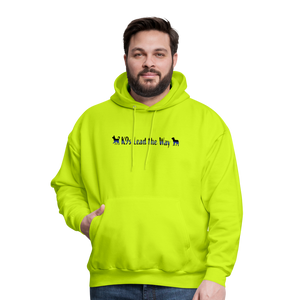 K9s Lead the Way - Police - Men's Hoodie - safety green