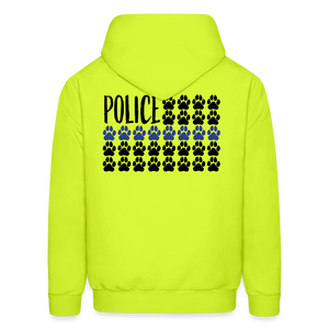 K9s Lead the Way - Police - Men's Hoodie - safety green