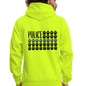 K9s Lead the Way - Police - Men's Hoodie - safety green