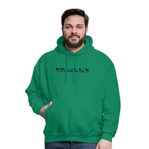 K9s Lead the Way - Police - Men's Hoodie - kelly green