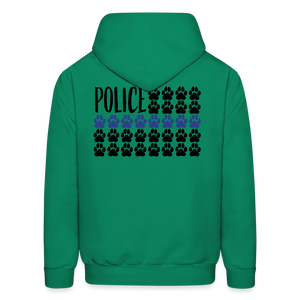 K9s Lead the Way - Police - Men's Hoodie - kelly green