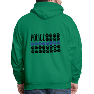 K9s Lead the Way - Police - Men's Hoodie - kelly green