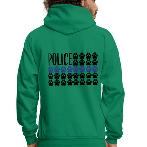 K9s Lead the Way - Police - Men's Hoodie - kelly green