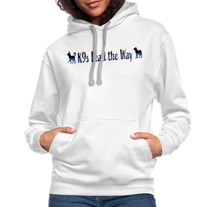 K9s Lead the Way - Police - Contrast Hoodie - white/gray