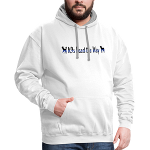 K9s Lead the Way - Police - Contrast Hoodie - white/gray