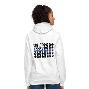 K9s Lead the Way - Police - Contrast Hoodie - white/gray