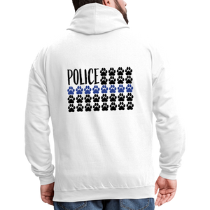 K9s Lead the Way - Police - Contrast Hoodie - white/gray