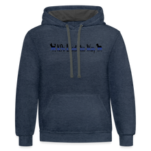 Load image into Gallery viewer, K9s Lead the Way - Police - Contrast Hoodie - indigo heather/asphalt
