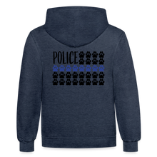 Load image into Gallery viewer, K9s Lead the Way - Police - Contrast Hoodie - indigo heather/asphalt
