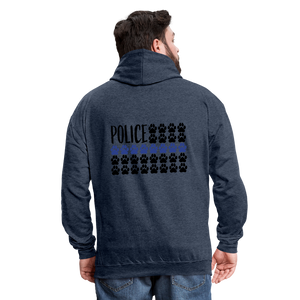 K9s Lead the Way - Police - Contrast Hoodie - indigo heather/asphalt