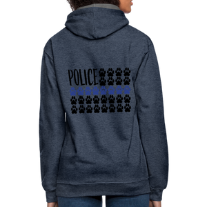 K9s Lead the Way - Police - Contrast Hoodie - indigo heather/asphalt