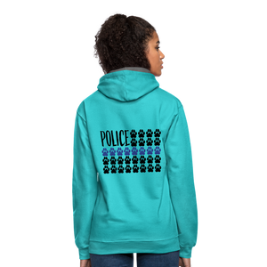 K9s Lead the Way - Police - Contrast Hoodie - scuba blue/asphalt