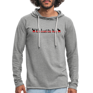 K9s Lead the Way - Police - Unisex Lightweight Terry Hoodie - heather gray