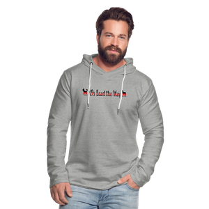 K9s Lead the Way - Police - Unisex Lightweight Terry Hoodie - heather gray