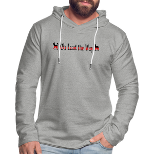 K9s Lead the Way - Police - Unisex Lightweight Terry Hoodie - heather gray