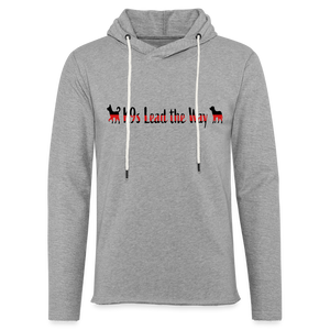 K9s Lead the Way - Police - Unisex Lightweight Terry Hoodie - heather gray