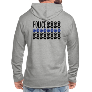 K9s Lead the Way - Police - Unisex Lightweight Terry Hoodie - heather gray