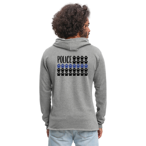 K9s Lead the Way - Police - Unisex Lightweight Terry Hoodie - heather gray