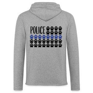 K9s Lead the Way - Police - Unisex Lightweight Terry Hoodie - heather gray