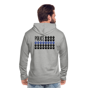 K9s Lead the Way - Police - Unisex Lightweight Terry Hoodie - heather gray