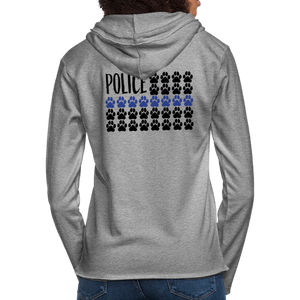 K9s Lead the Way - Police - Unisex Lightweight Terry Hoodie - heather gray