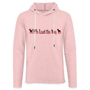 K9s Lead the Way - Police - Unisex Lightweight Terry Hoodie - cream heather pink