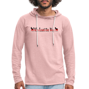 K9s Lead the Way - Police - Unisex Lightweight Terry Hoodie - cream heather pink