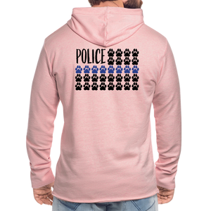 K9s Lead the Way - Police - Unisex Lightweight Terry Hoodie - cream heather pink