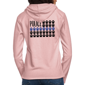 K9s Lead the Way - Police - Unisex Lightweight Terry Hoodie - cream heather pink