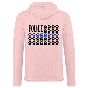 K9s Lead the Way - Police - Unisex Lightweight Terry Hoodie - cream heather pink