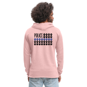 K9s Lead the Way - Police - Unisex Lightweight Terry Hoodie - cream heather pink