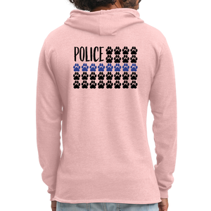 K9s Lead the Way - Police - Unisex Lightweight Terry Hoodie - cream heather pink