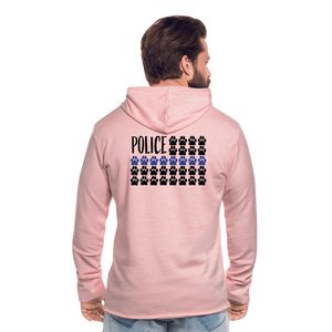 K9s Lead the Way - Police - Unisex Lightweight Terry Hoodie - cream heather pink