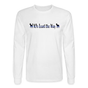 K9s Lead the Way - Police - Men's Long Sleeve T-Shirt - white