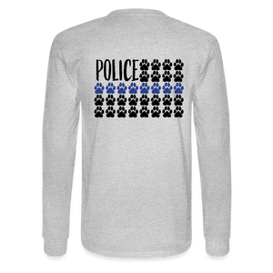 K9s Lead the Way - Police - Men's Long Sleeve T-Shirt - heather gray