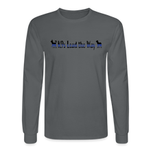 Load image into Gallery viewer, K9s Lead the Way - Police - Men&#39;s Long Sleeve T-Shirt - charcoal
