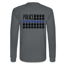 Load image into Gallery viewer, K9s Lead the Way - Police - Men&#39;s Long Sleeve T-Shirt - charcoal
