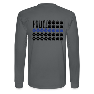 K9s Lead the Way - Police - Men's Long Sleeve T-Shirt - charcoal