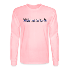 Load image into Gallery viewer, K9s Lead the Way - Police - Men&#39;s Long Sleeve T-Shirt - pink
