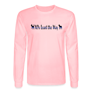 K9s Lead the Way - Police - Men's Long Sleeve T-Shirt - pink