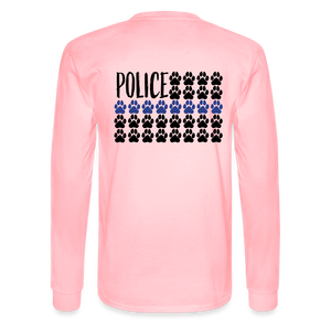 K9s Lead the Way - Police - Men's Long Sleeve T-Shirt - pink