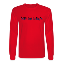 Load image into Gallery viewer, K9s Lead the Way - Police - Men&#39;s Long Sleeve T-Shirt - red
