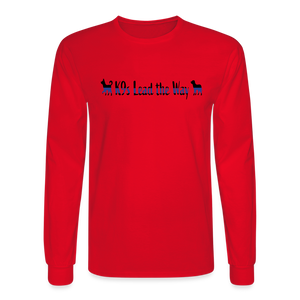 K9s Lead the Way - Police - Men's Long Sleeve T-Shirt - red