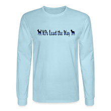 Load image into Gallery viewer, K9s Lead the Way - Police - Men&#39;s Long Sleeve T-Shirt - powder blue
